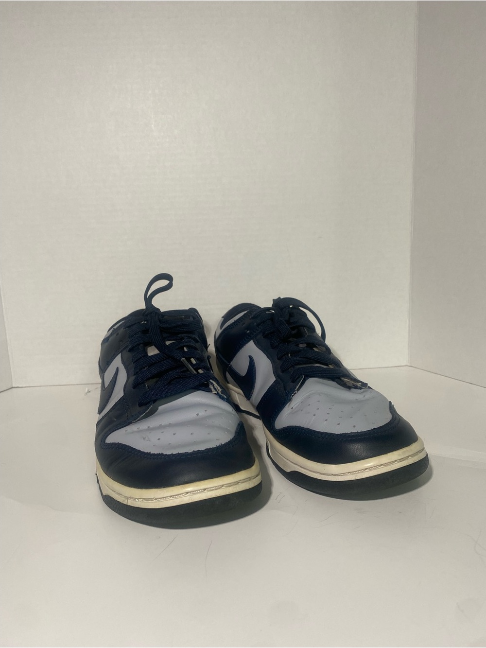 Nike Georgetown Dunk Retro Men’s Low-Top Sneakers in Navy and Light Gray size9.5 - Picture 2 of 6